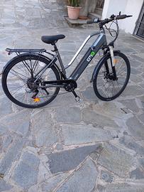 bicicletta pedalata assistita emg queen 28p