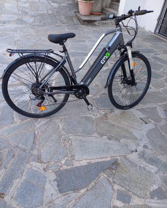 bicicletta pedalata assistita emg queen 28p