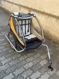 Rimorcho bici porta bambini