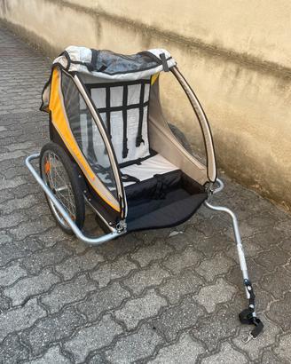 Rimorcho bici porta bambini