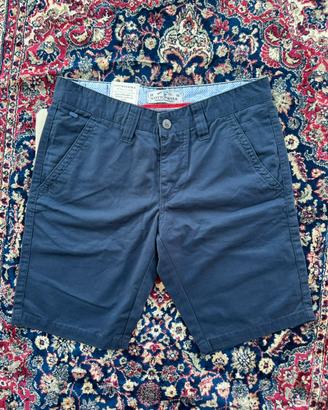 Bermuda Cotton&Silk Blu Marino Tg46