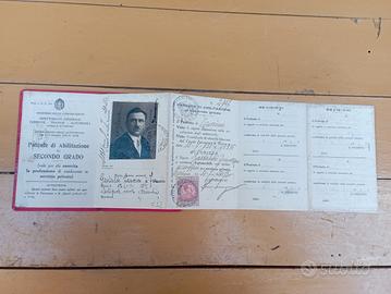 Antico documento anni 30.