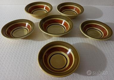 Ciotole in ceramica per gelato e macedonia