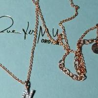 Girocollo in argento placcato oro e zirconi