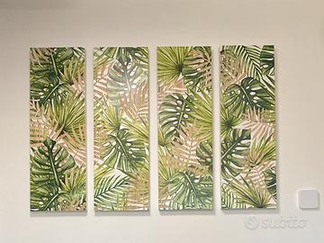 Set pannelli decorativi legno tropicali