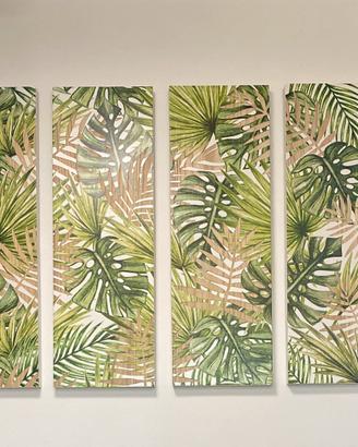 Set pannelli decorativi legno tropicali