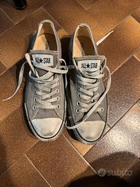 Converse All Star basse grigie – originali