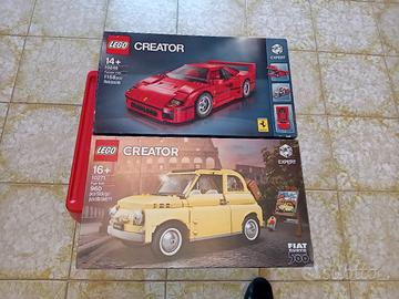 lego 10248 e lego 10271 Ferrari F40 Fiat 500