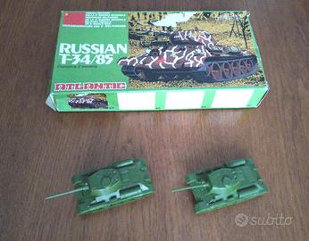 2 carri russi T-34/85 serie 614 scala HO Atlantic