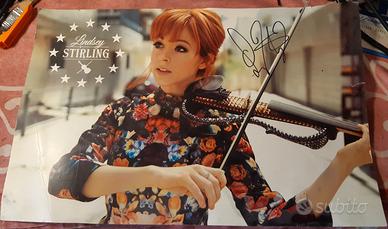 Poster Lindsey Stirling AUTOGRAFATO Firmato Signed