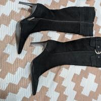 2 Paia Stivali Neri N. 36 - Cuissardes + Tacco a S