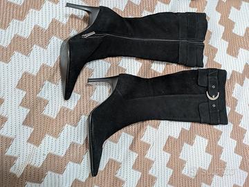 2 Paia Stivali Neri N. 36 - Cuissardes + Tacco a S