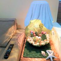 Lampade da tavolo realizzate da antiche damigiane