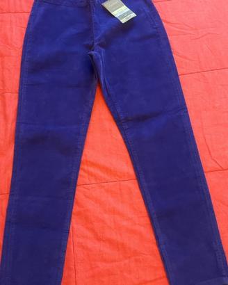 Pantalone Combipel Viola Velluto leggero 44