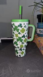 Bicchiere termico Meoky 40oz trifogli 