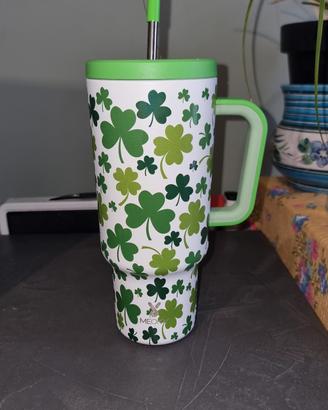 Bicchiere termico Meoky 40oz trifogli 