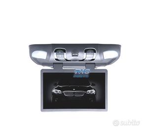 SCHERMO PER TETTO GRIGIO 15,6" CON LETTORE DVD AL