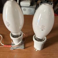 Lampade con portalampade vintage da collezione