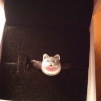 Charm pandora originale faccia Gattino