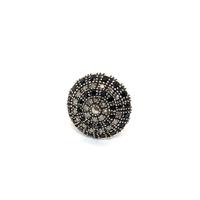 Anello con zaffiri e diamanti, realizzato in oro t