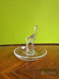 Scultura di giraffa in cristallo Lalique.