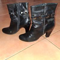 Stivaletti Tronchetti Donna Vera Pelle N.39