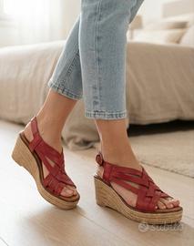 espadrillas Cinzia Soft  in pelle rossa