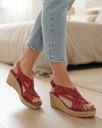 espadrillas Cinzia Soft  in pelle rossa