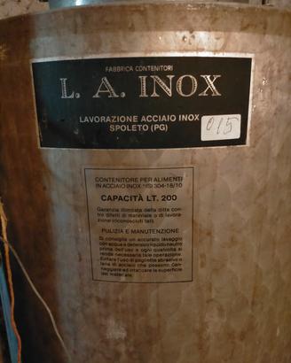 Serbatoio acciaio inox