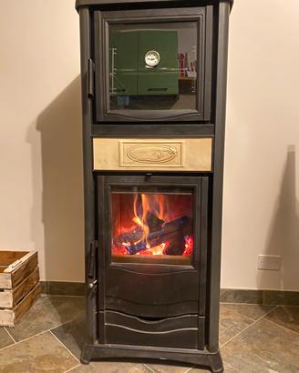 Stufa a legna rossella plus con forno