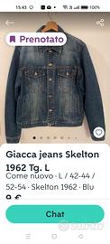 giacca jeans Skelton taglia L 