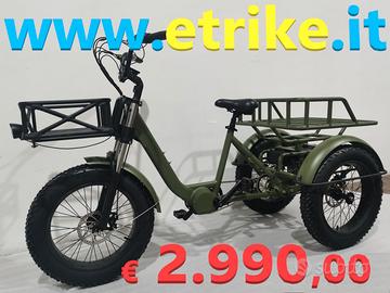 BICI TRE RUOTE FAT ELETTRICA E-TRIKE CARGO BIKE Biciclette In