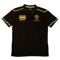 Polo nera Lamborghini Squadra Corse originale