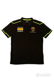 Polo nera Lamborghini Squadra Corse originale
