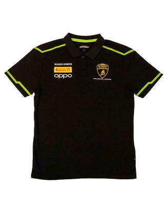 Polo nera Lamborghini Squadra Corse originale