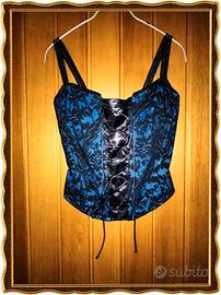 CORSETTO BUSTINO PIZZO/RASO CON LACCI *NUOVO*