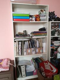 2 materassi singoli + libreria billy bianca