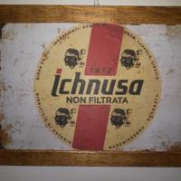 targa in legno cartello ichnusa