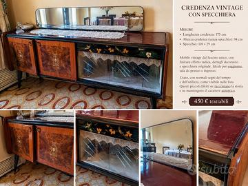Credenza vintage anni '50/'60 con specchiera 