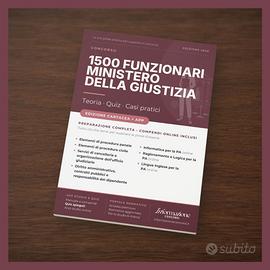 Manuale Concorso Min. Giustizia 1500 Completa