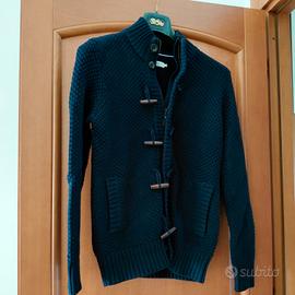 giacca in lana con zip alamari