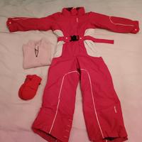 tuta da sci bambina tg 6 anni 114/121 cm