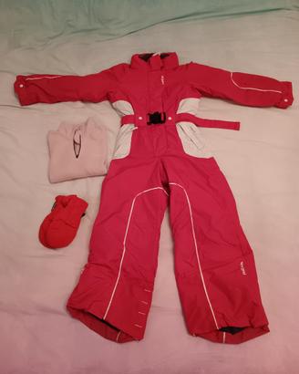 tuta da sci bambina tg 6 anni 114/121 cm