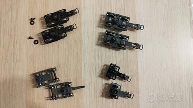 Carrelli carrozza vintage FS trenino lima H0 1:87