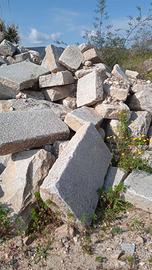 Blocchi granito grosse dimensioni per piazze ville