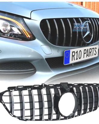 GRIGLIA MERCEDES W205 14-18 LOOK AMG GT CROMATO NE