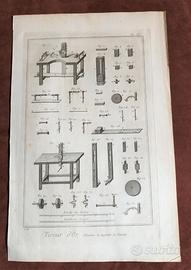 Filatori d'oro - incisioni Diderot - 1700