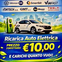 Ricarica la tua auto elettrica a solo 10€
