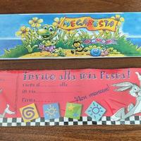 Biglietti invito festa blocchetti e biglietti Pgpn