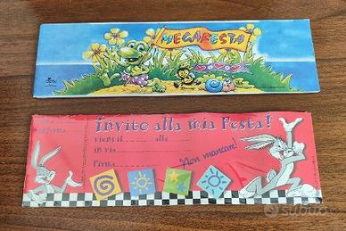 Biglietti invito festa blocchetti e biglietti Pgpn